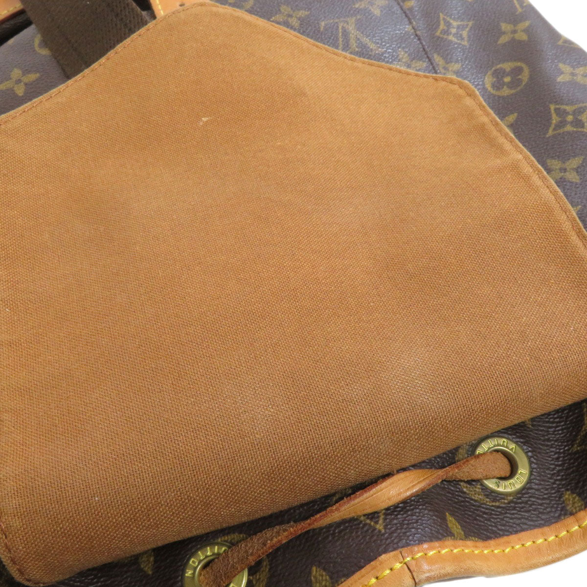 LOUIS VUITTON Backpack M51135 Monogram canvas Brown MontsourisGM Women Used