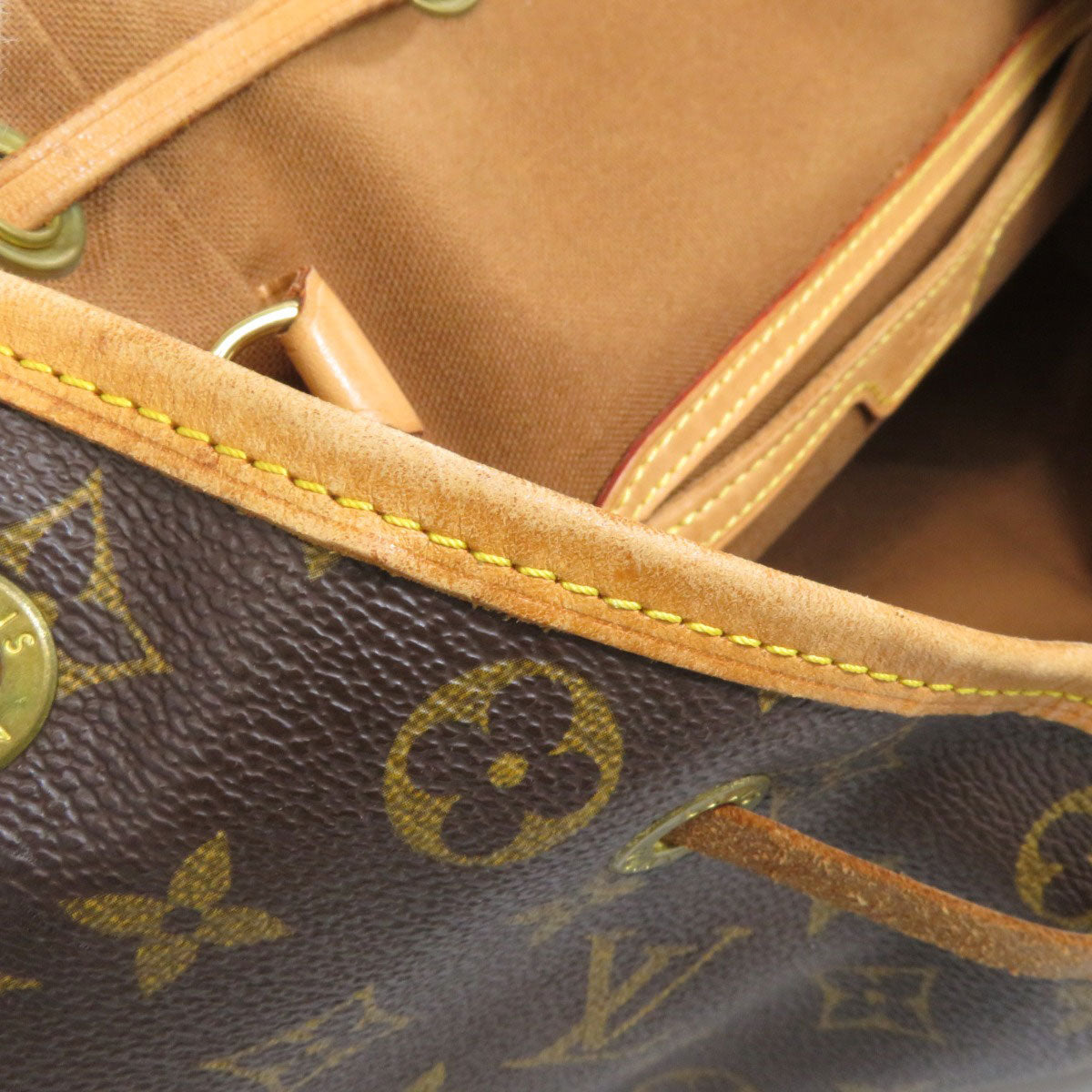 LOUIS VUITTON Backpack M51135 Monogram canvas Brown MontsourisGM Women Used
