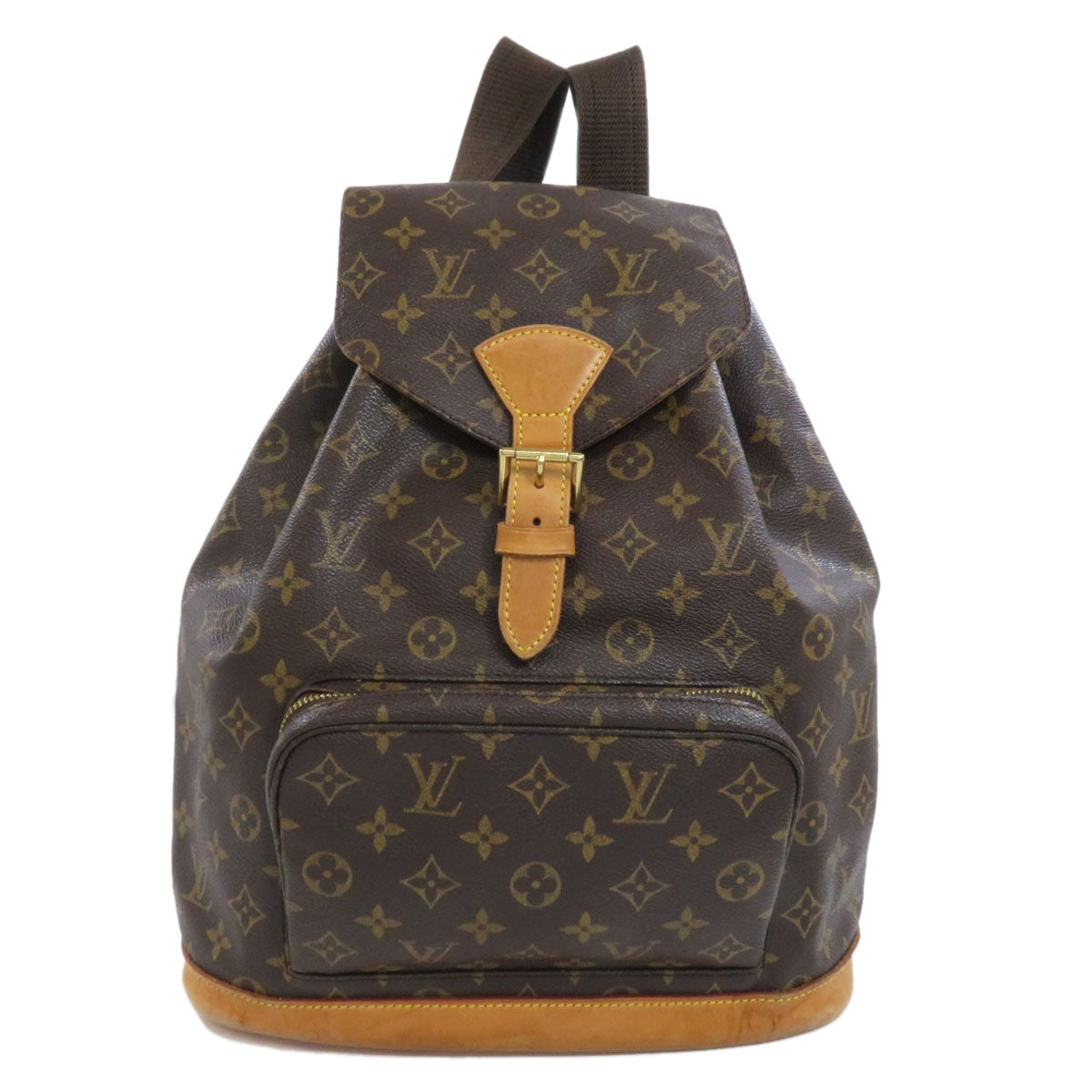 LOUIS VUITTON Backpack M51135 Monogram canvas Brown MontsourisGM Women Used