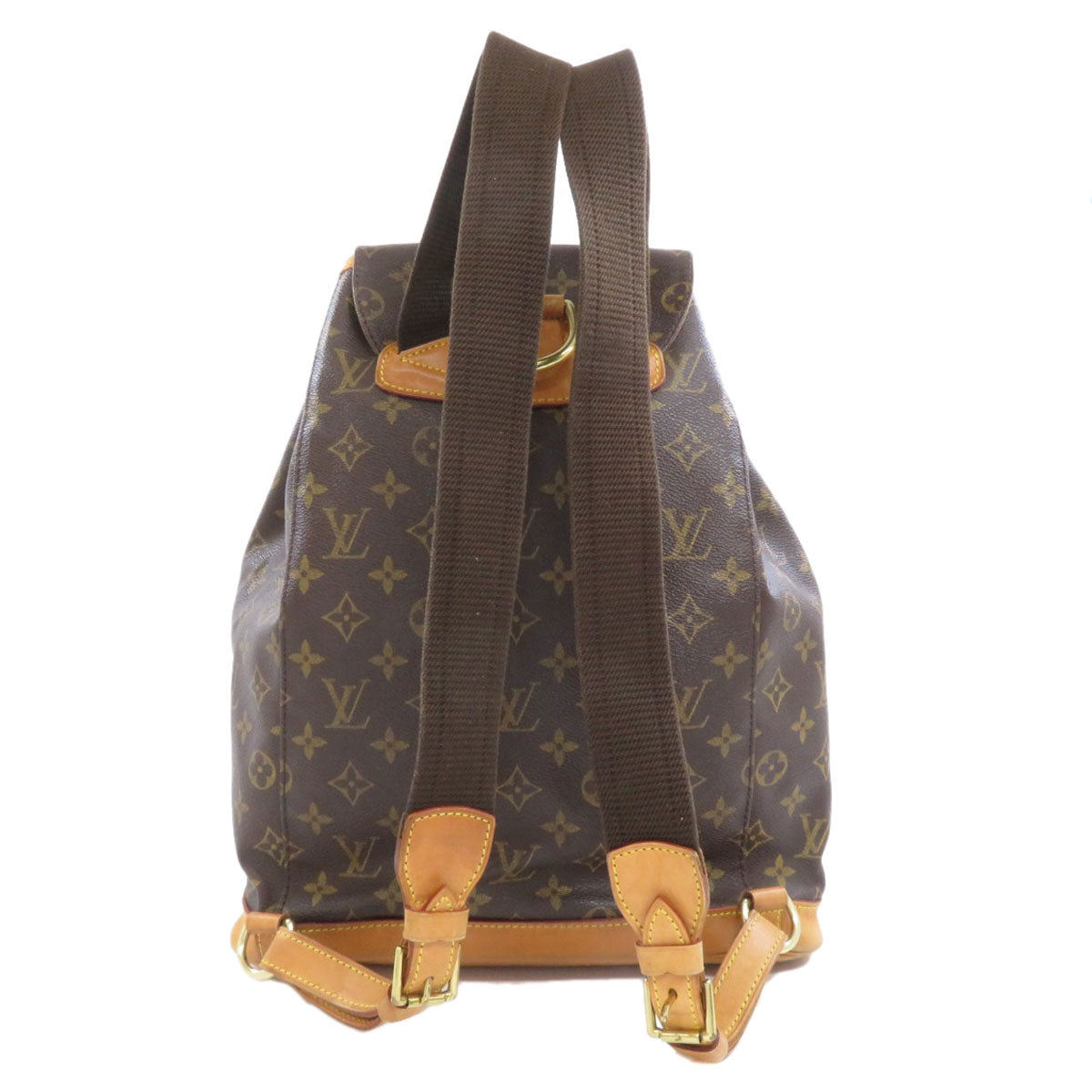 LOUIS VUITTON Backpack M51135 Monogram canvas Brown MontsourisGM Women Used