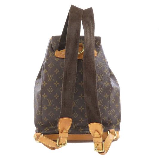 LOUIS VUITTON Backpack M51135 Monogram canvas Brown MontsourisGM Women Used