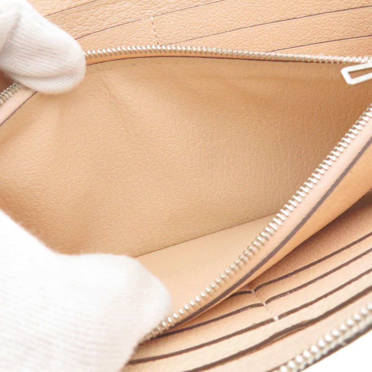 HERMES Long Wallet Purse Togo pink Azap Long Togo