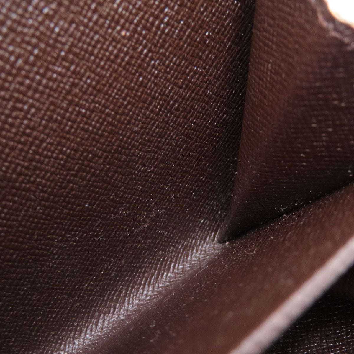 LOUIS VUITTON Bifold Wallet M61668 Damier canvas Brown Compact Zip Damier Ebene Women Used
