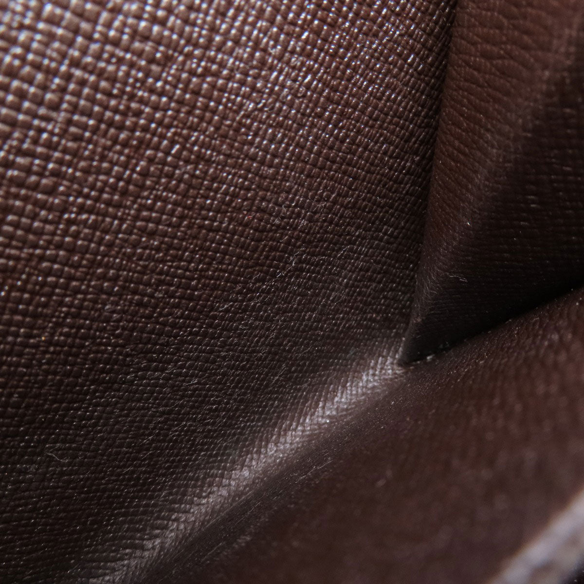 LOUIS VUITTON Bifold Wallet M61668 Damier canvas Brown Compact Zip Damier Ebene Women Used