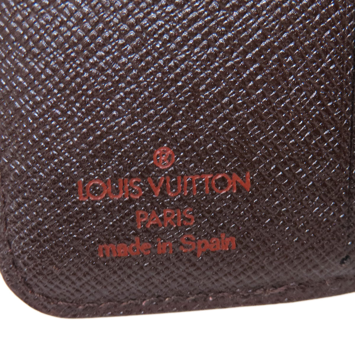 LOUIS VUITTON Bifold Wallet M61668 Damier canvas Brown Compact Zip Damier Ebene Women Used