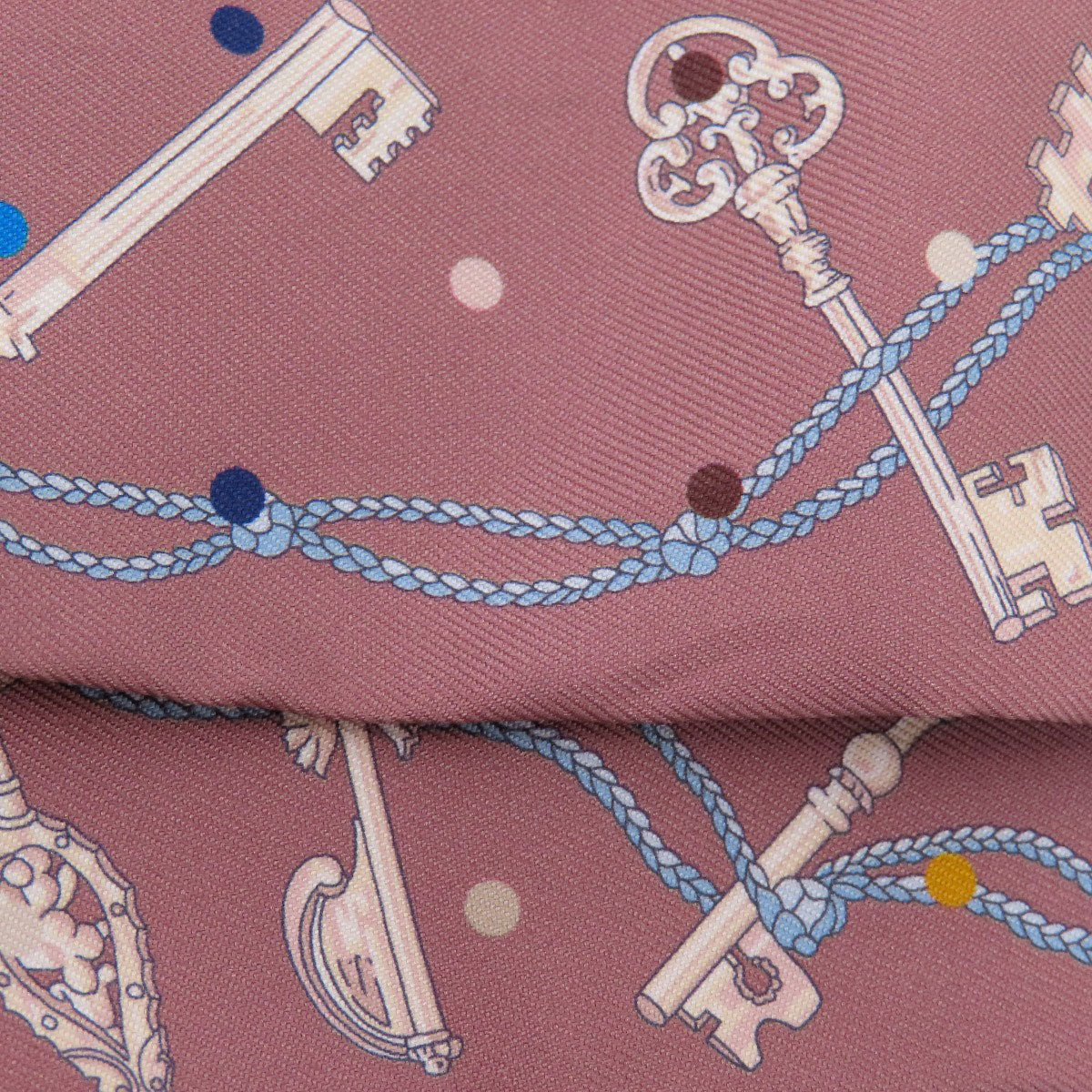 HERMES scarf silk Brown Twilly Women Used