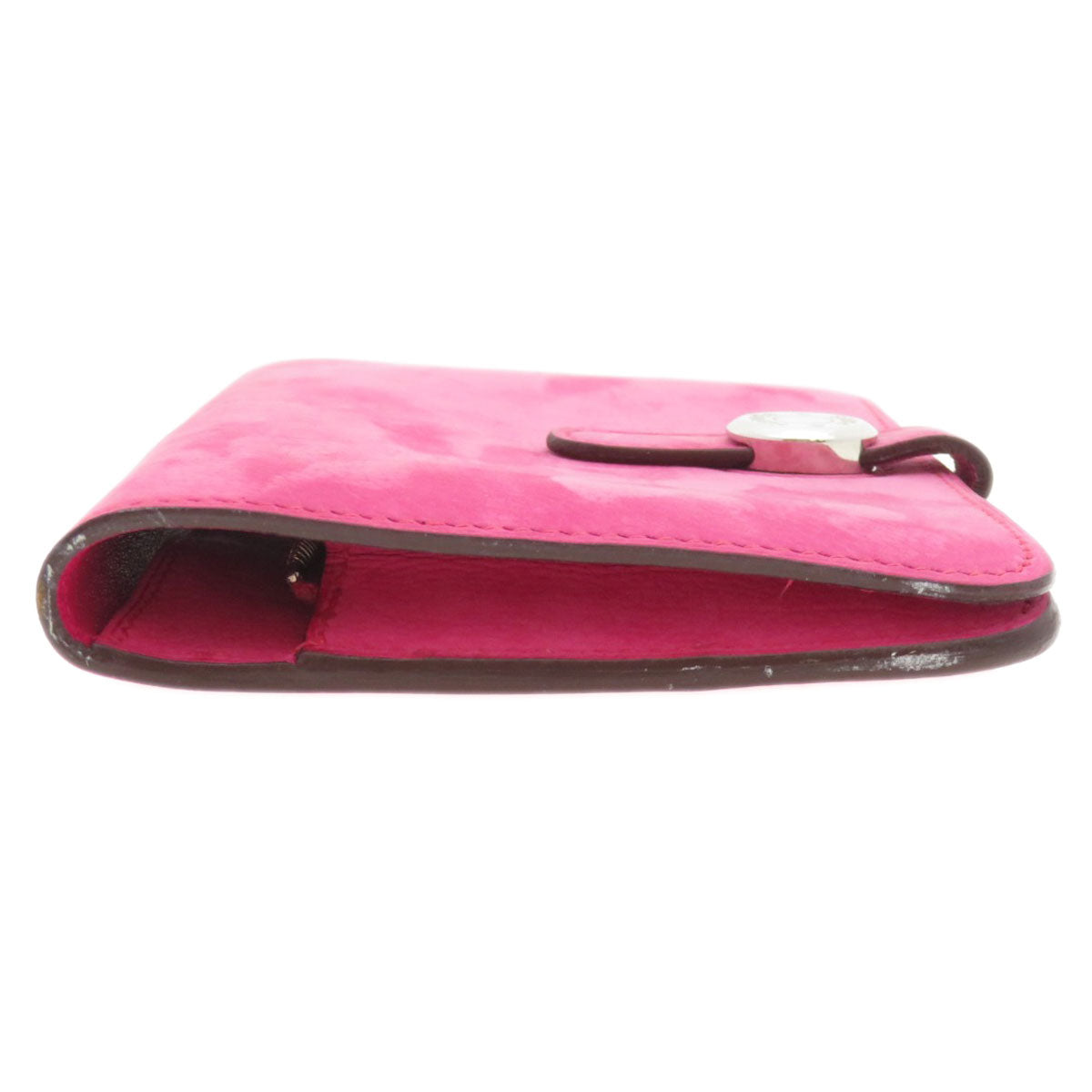 HERMES Coin case Eversoft pink Dogon Compact Eversoft