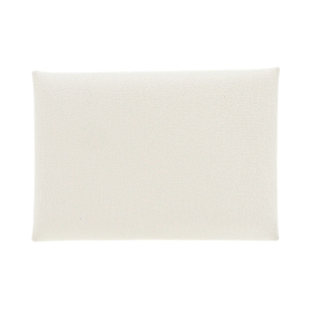 HERMES Card Case Shave white Calvi Duo Chevre