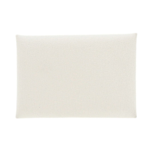 HERMES Card Case Shave white Calvi Duo Chevre