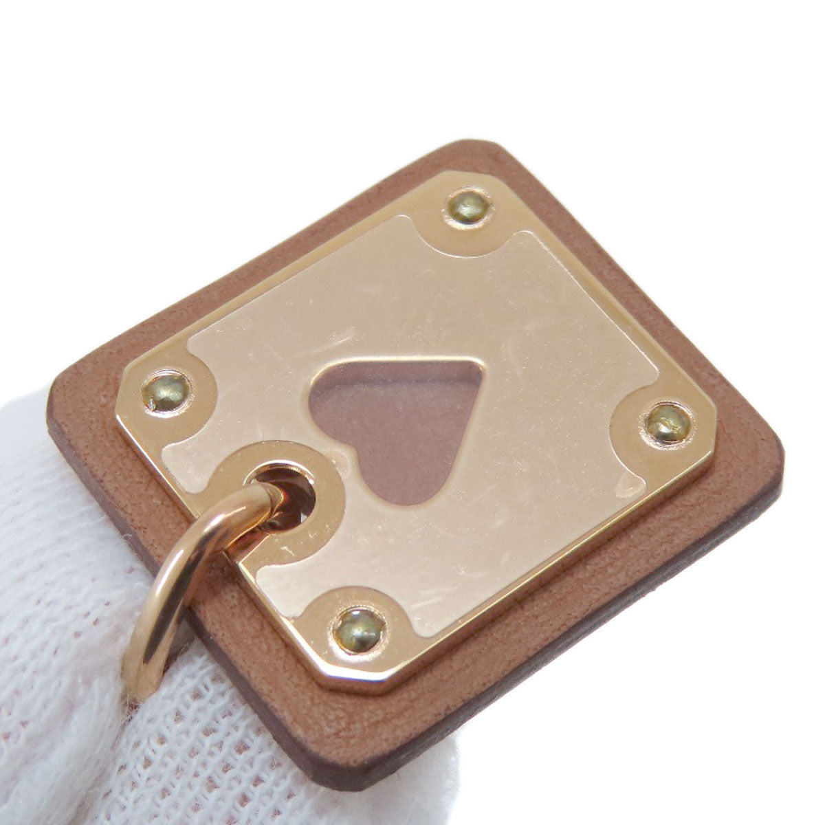 HERMES Necklace Gold Plated, Swift pink As Doucour PM Women Used