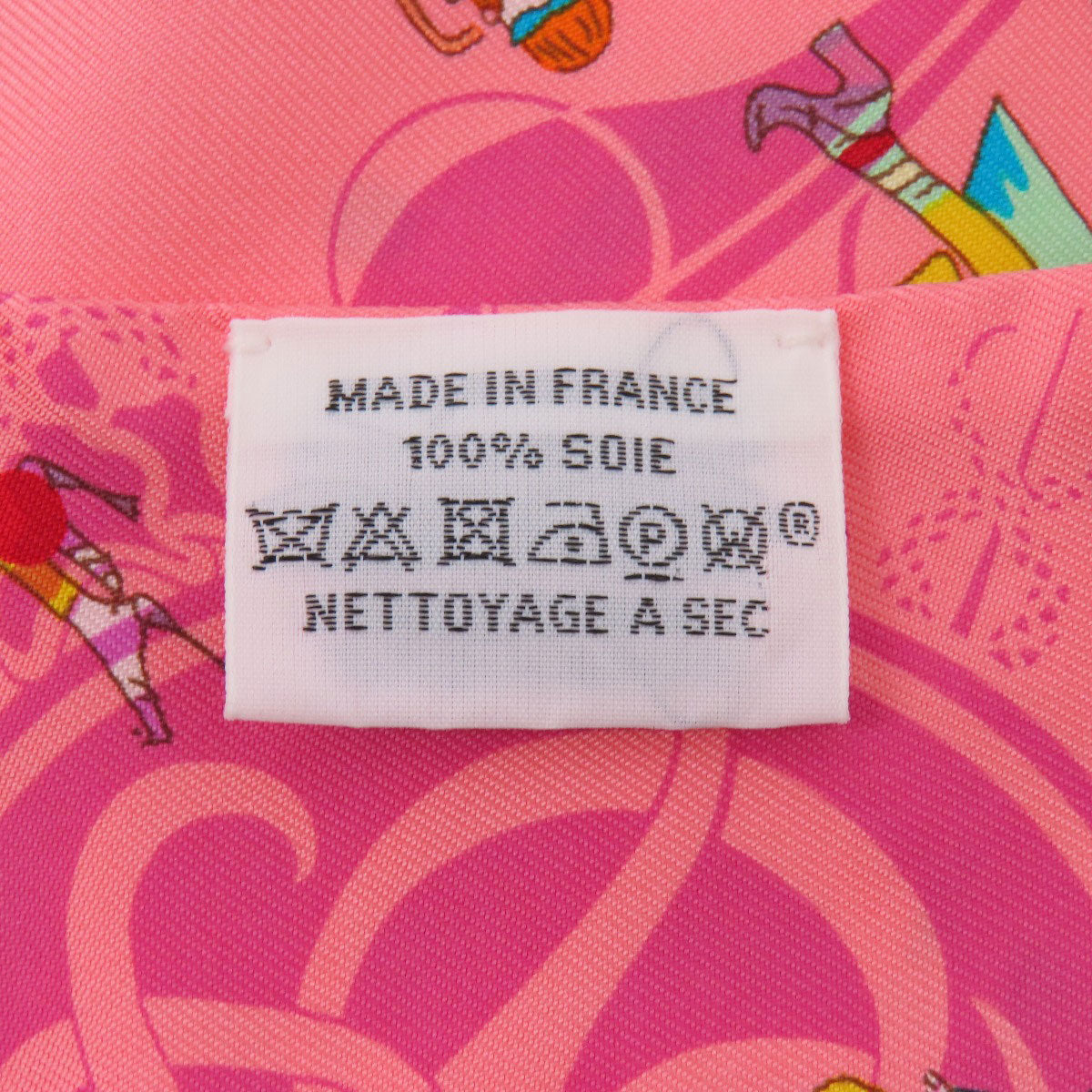 HERMES scarf silk pink Twilly Women Used