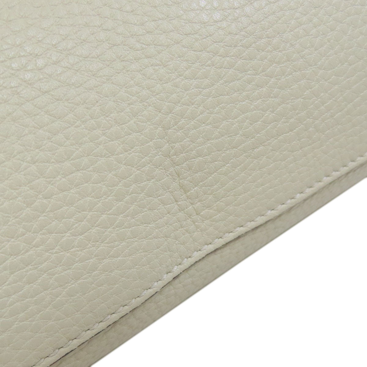 GUCCI Handbag 392013 leather white 2WAY Women Used