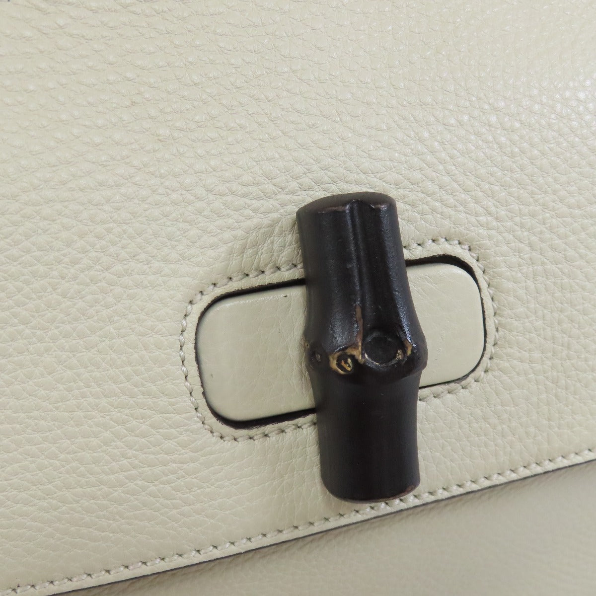GUCCI Handbag 392013 leather white 2WAY Women Used