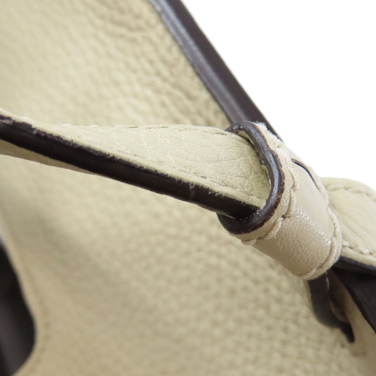 GUCCI Handbag 392013 leather white 2WAY Women Used