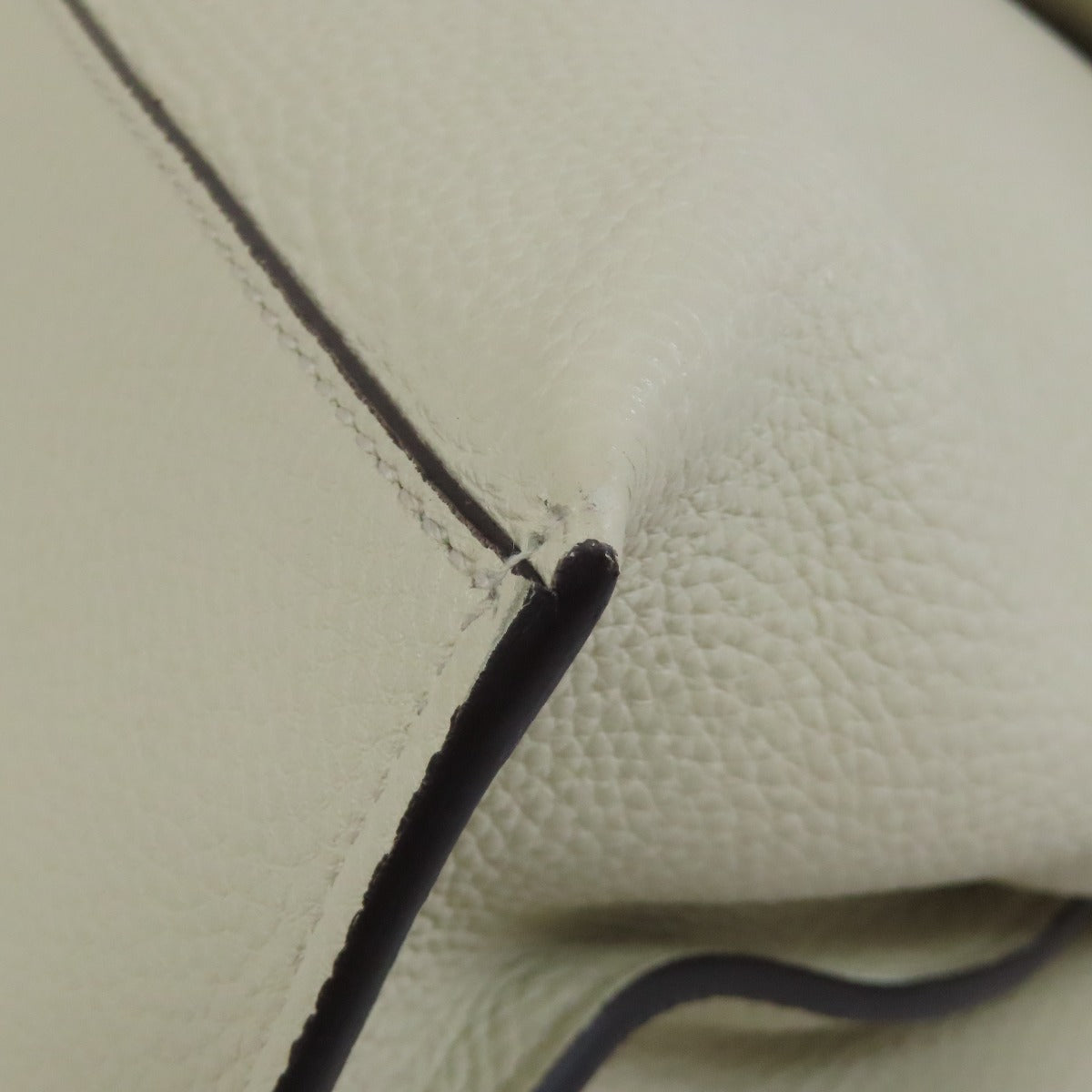GUCCI Handbag 392013 leather white 2WAY Women Used