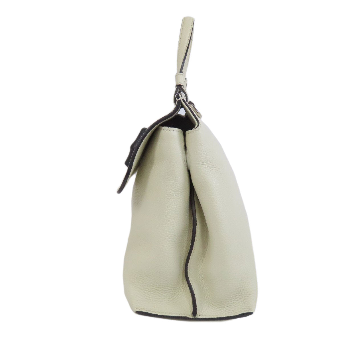 GUCCI Handbag 392013 leather white 2WAY Women Used