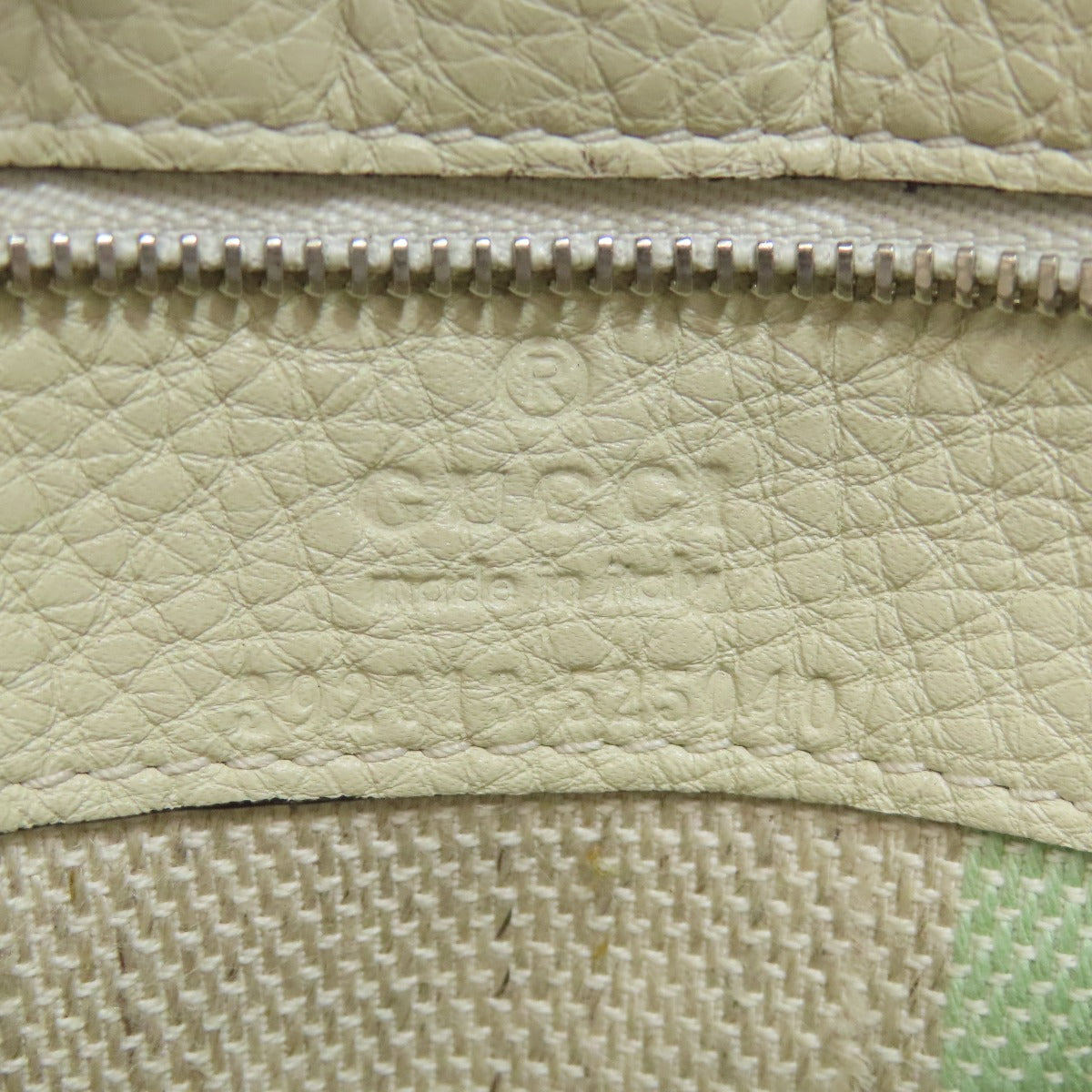 GUCCI Handbag 392013 leather white 2WAY Women Used