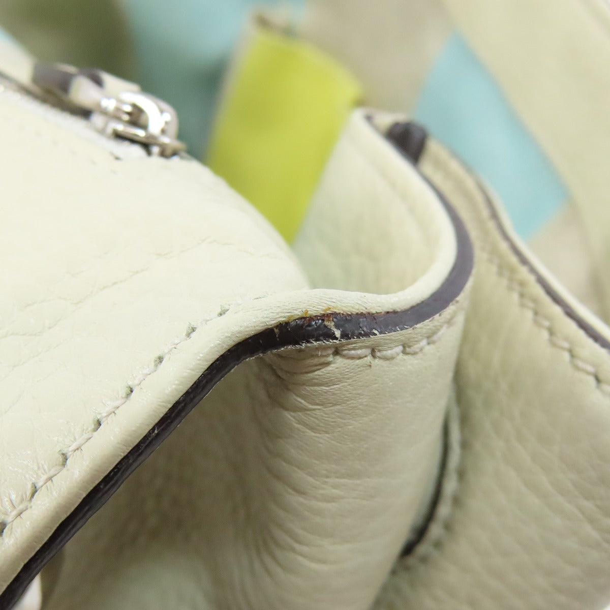 GUCCI Handbag 392013 leather white 2WAY Women Used
