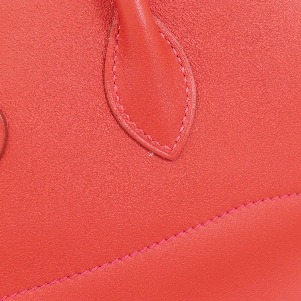HERMES Handbag Swift Red Bolide 27 Red SilverMetal Women Used