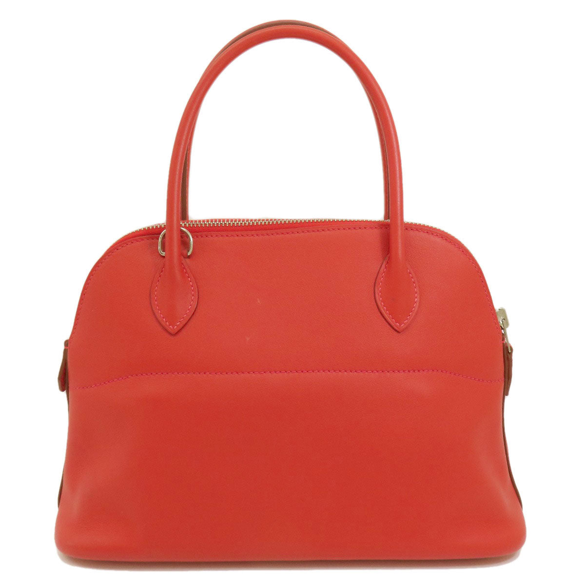HERMES Handbag Swift Red Bolide 27 Red SilverMetal Women Used