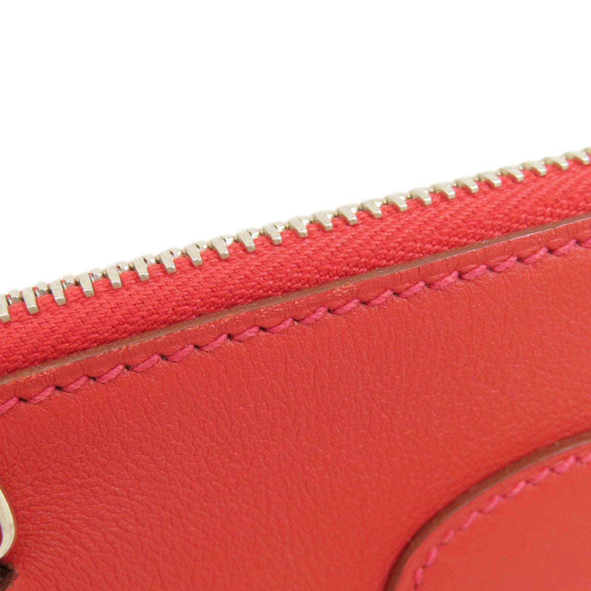 HERMES Handbag Swift Red Bolide 27 Red SilverMetal Women Used