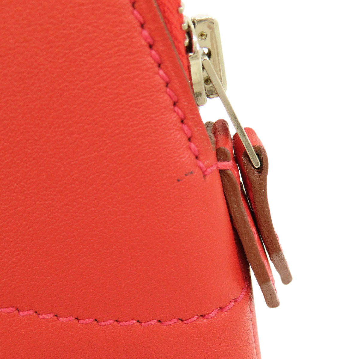 HERMES Handbag Swift Red Bolide 27 Red SilverMetal Women Used