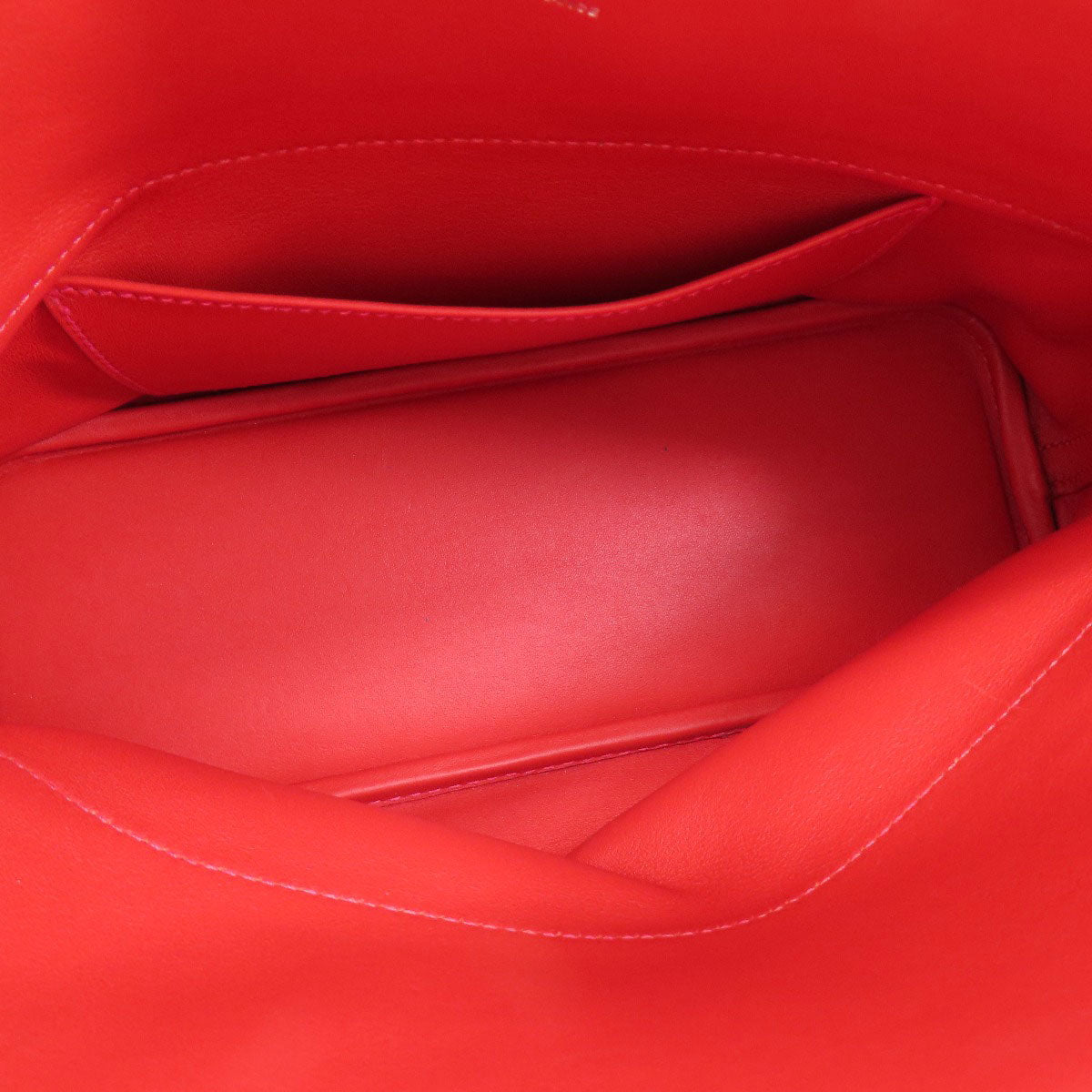HERMES Handbag Swift Red Bolide 27 Red SilverMetal Women Used