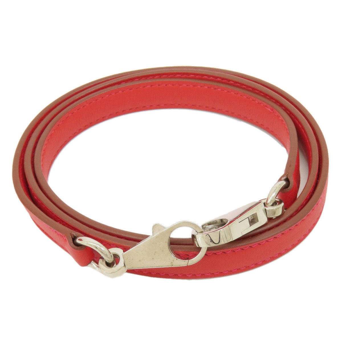HERMES Handbag Swift Red Bolide 27 Red SilverMetal Women Used