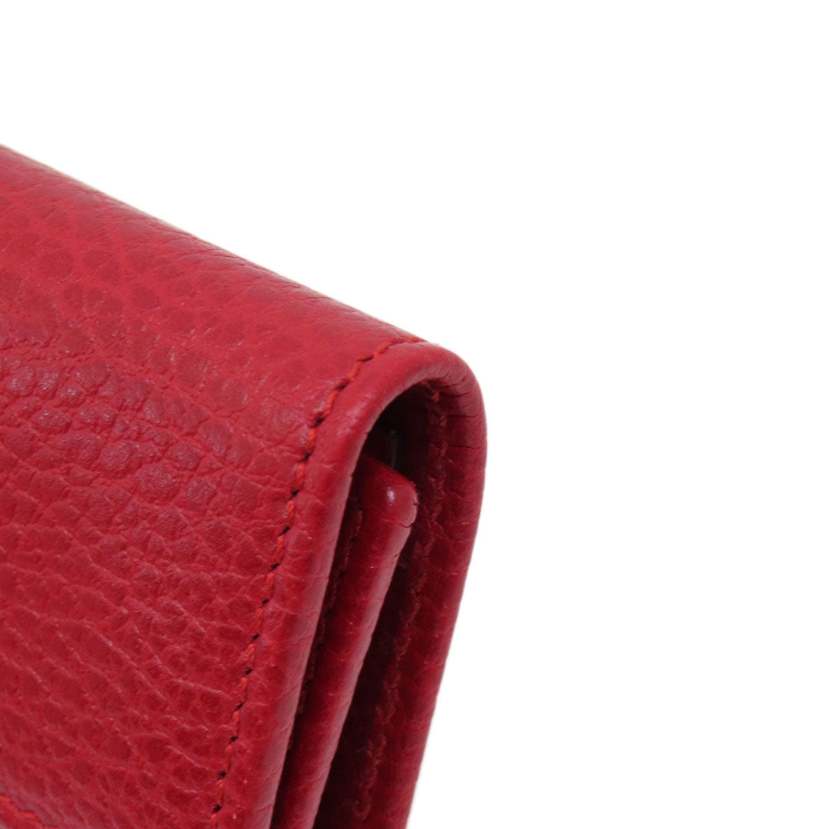 GUCCI Key case Key holder  456118 leather Red GG Marmont