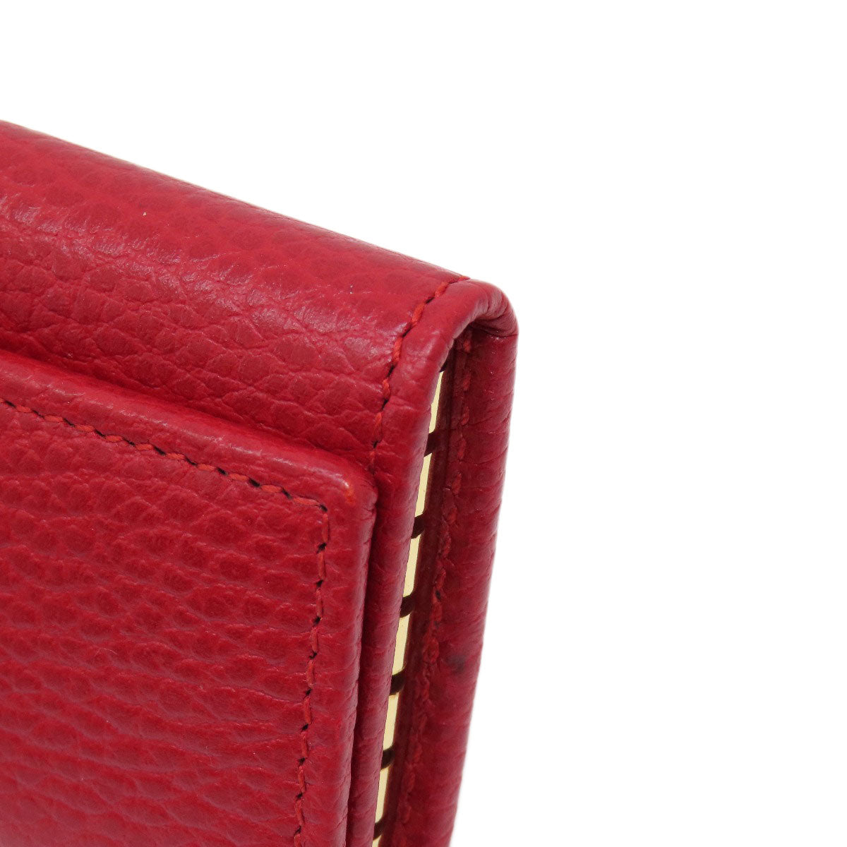 GUCCI Key case Key holder  456118 leather Red GG Marmont