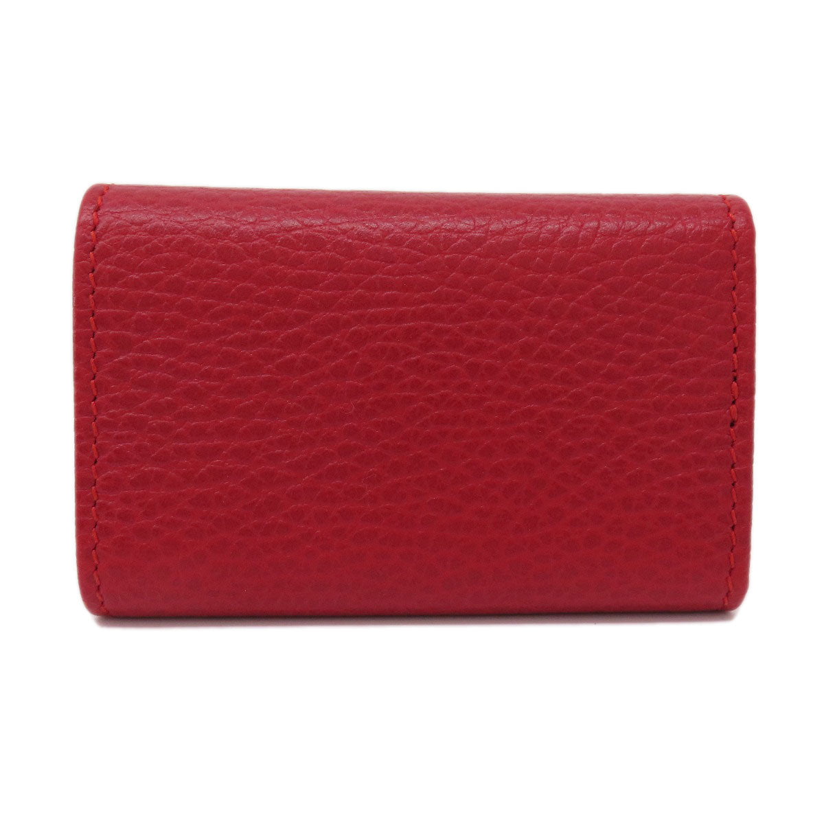 GUCCI Key case Key holder  456118 leather Red GG Marmont