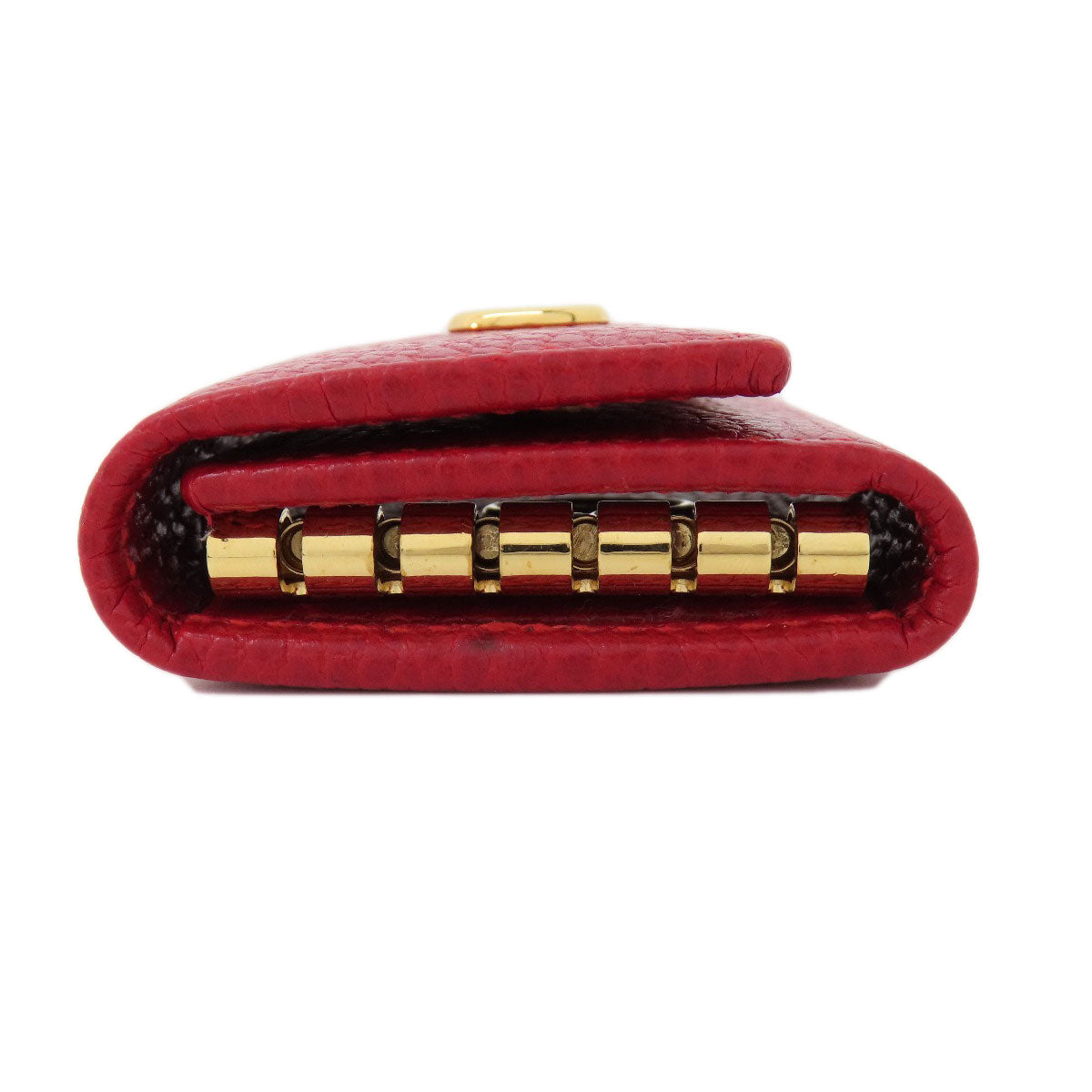 GUCCI Key case Key holder  456118 leather Red GG Marmont