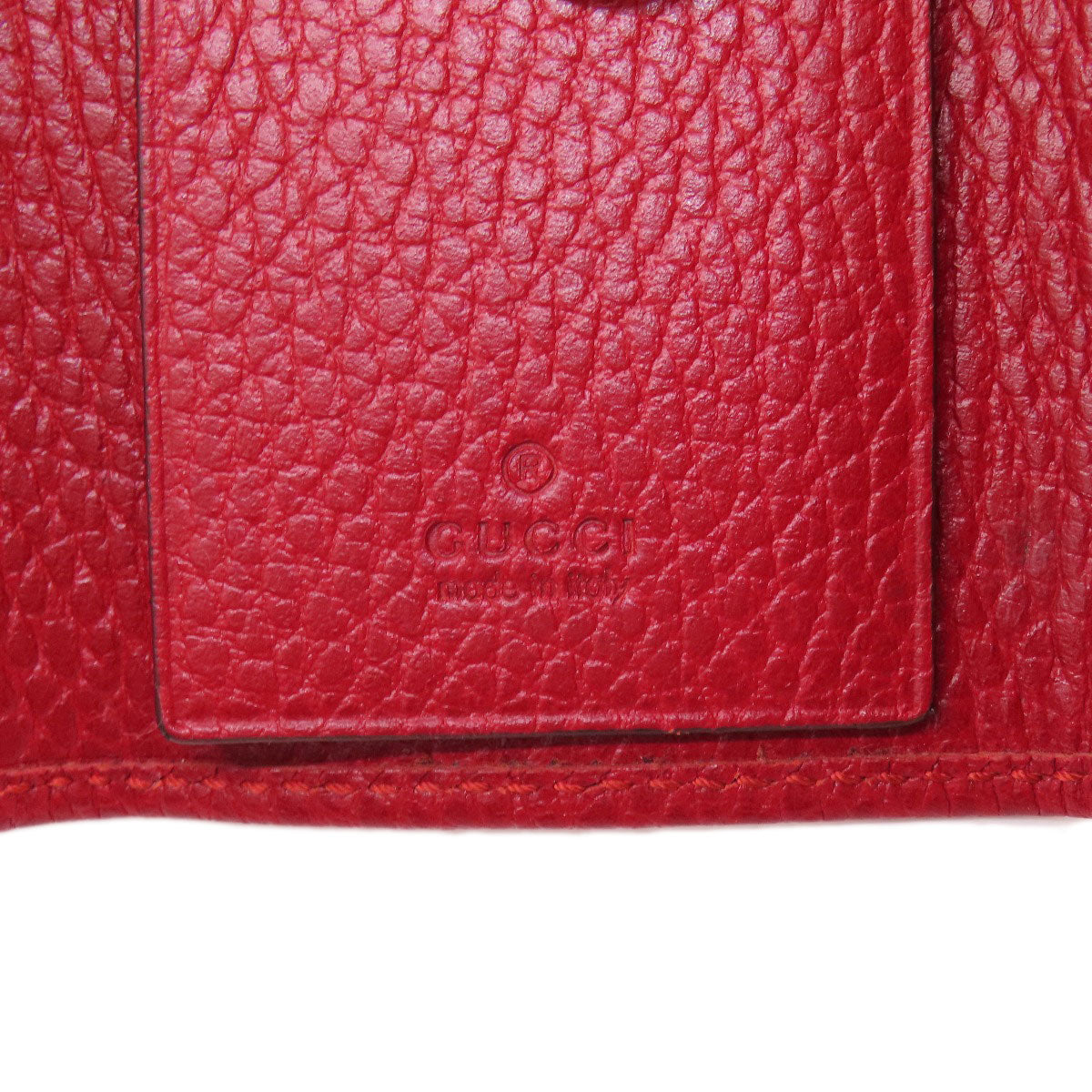 GUCCI Key case Key holder  456118 leather Red GG Marmont