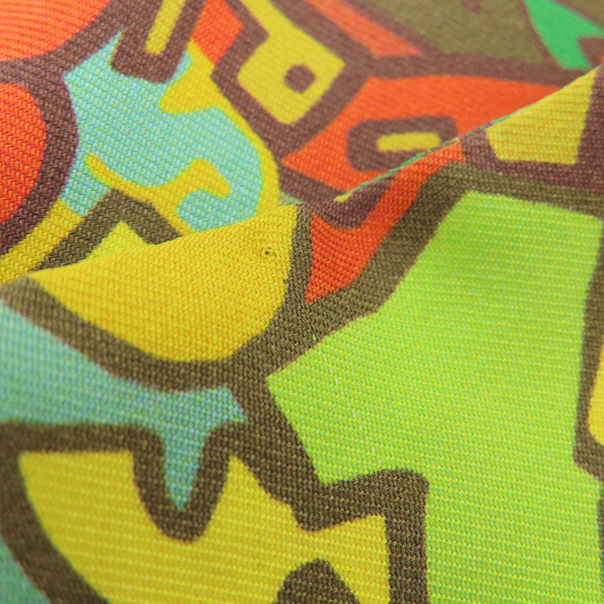 HERMES scarf silk green Twilly Women Used