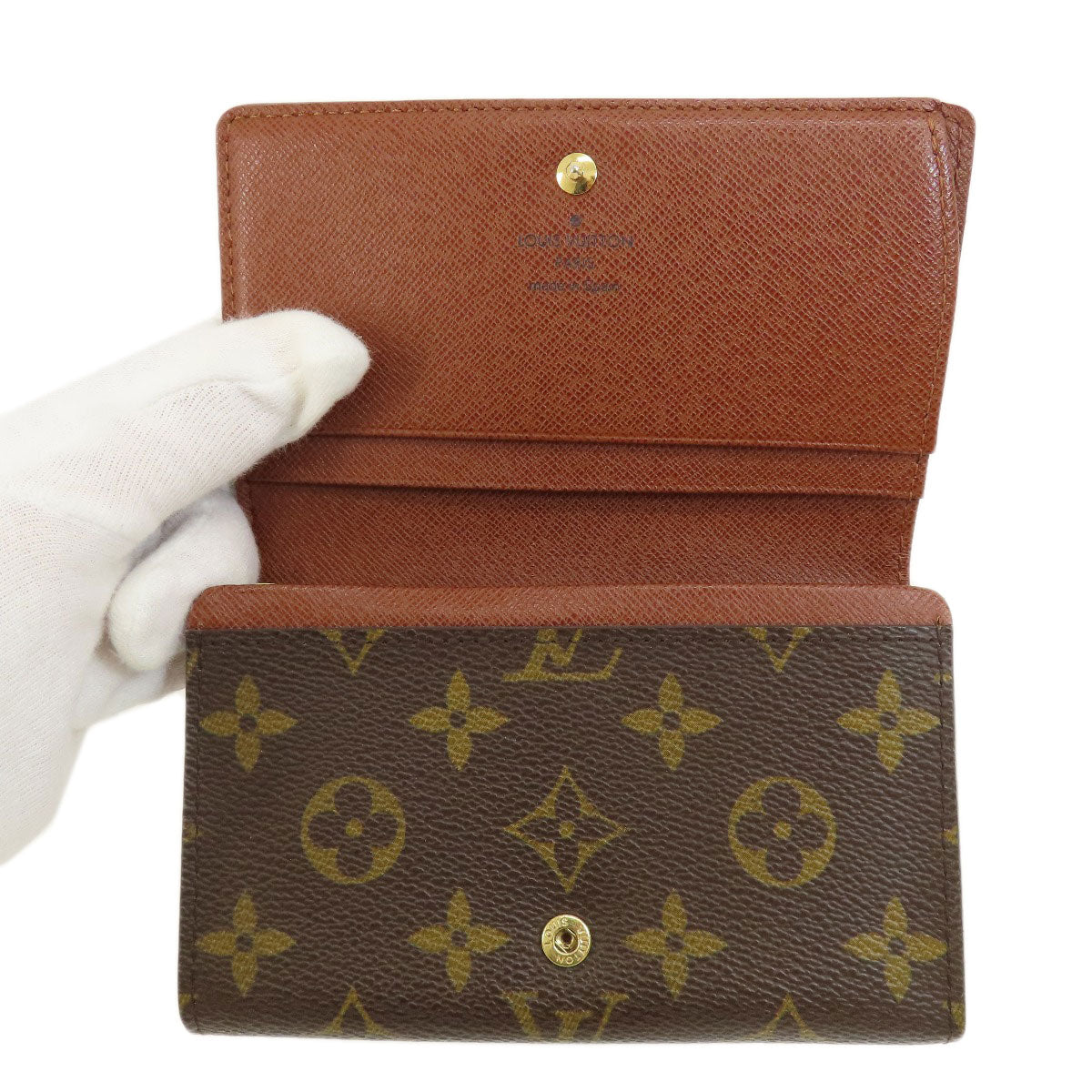 LOUIS VUITTON Bifold Wallet M61730 Monogram canvas Brown Portomonet Bietrezole Women Used