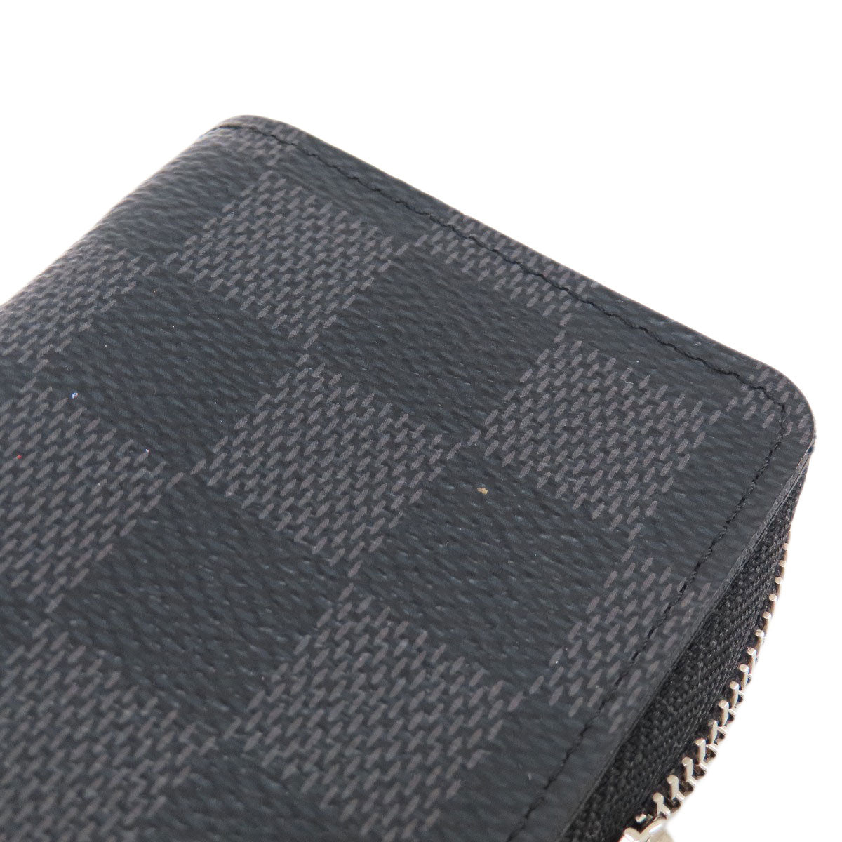 LOUIS VUITTON Coin case N63076 Damier canvas black Zippy Coin Purse Damier Graphite mens Used