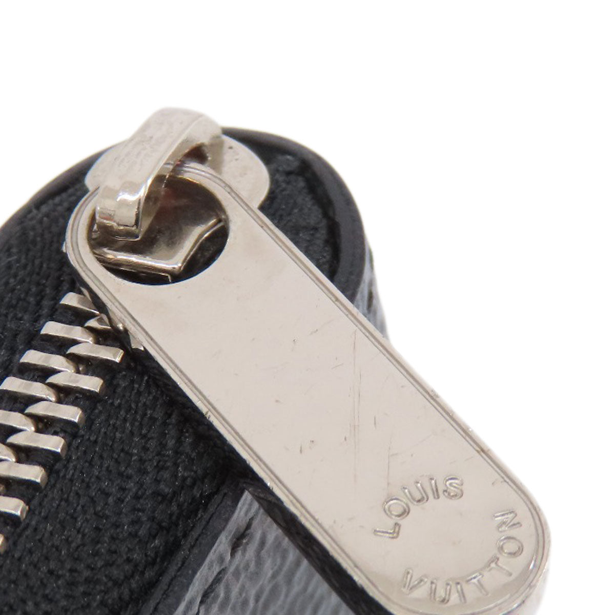 LOUIS VUITTON Coin case N63076 Damier canvas black Zippy Coin Purse Damier Graphite mens Used