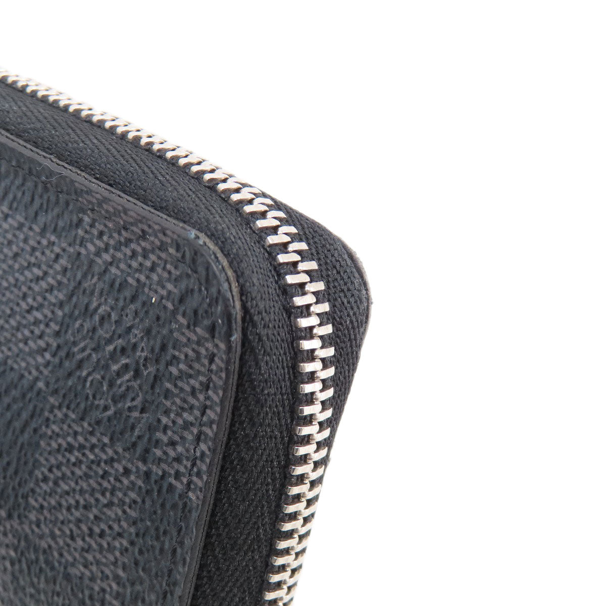 LOUIS VUITTON Coin case N63076 Damier canvas black Zippy Coin Purse Damier Graphite mens Used