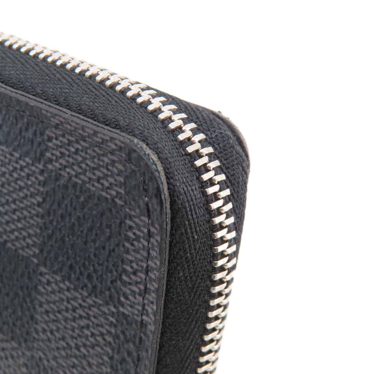 LOUIS VUITTON Coin case N63076 Damier canvas black Zippy Coin Purse Damier Graphite mens Used