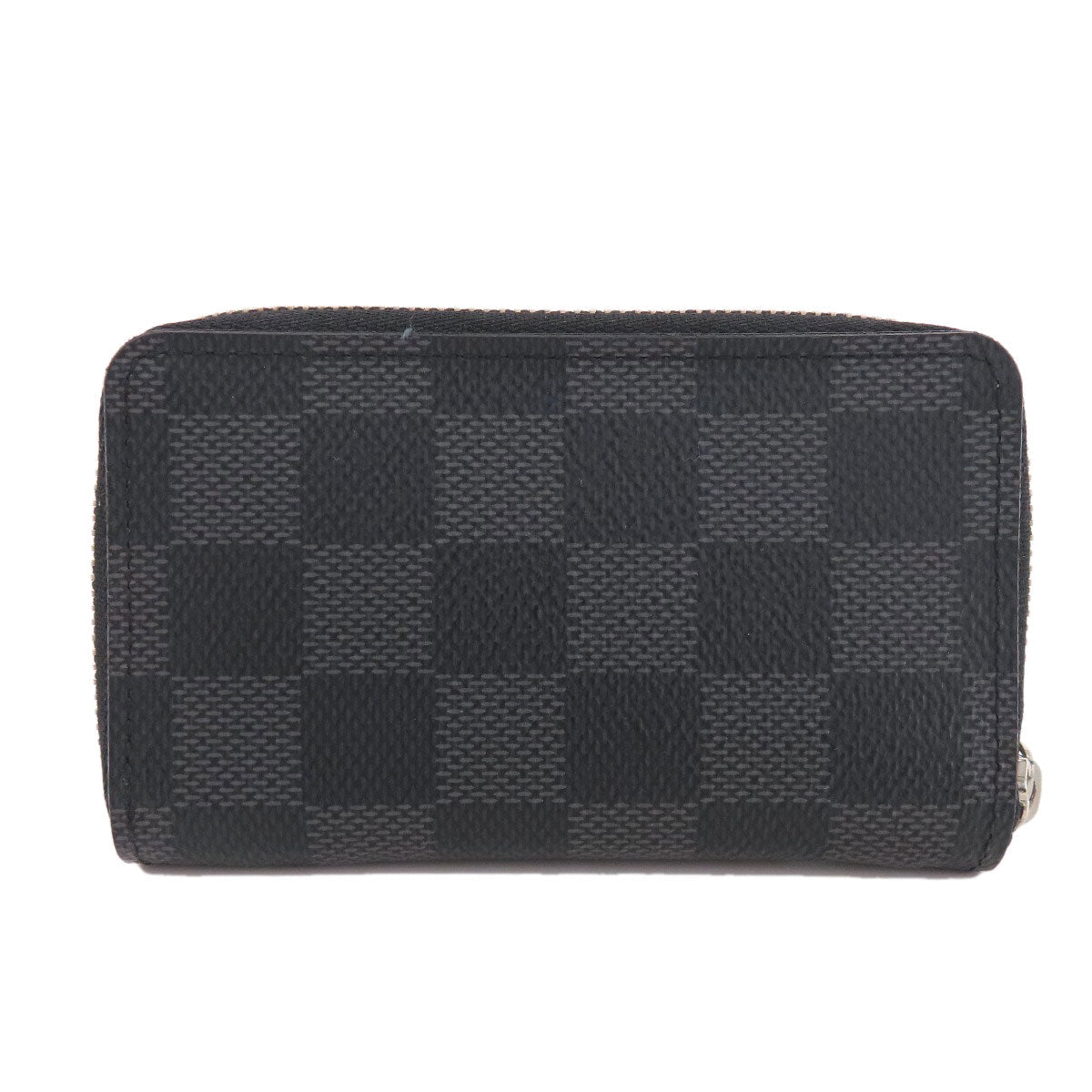 LOUIS VUITTON Coin case N63076 Damier canvas black Zippy Coin Purse Damier Graphite mens Used