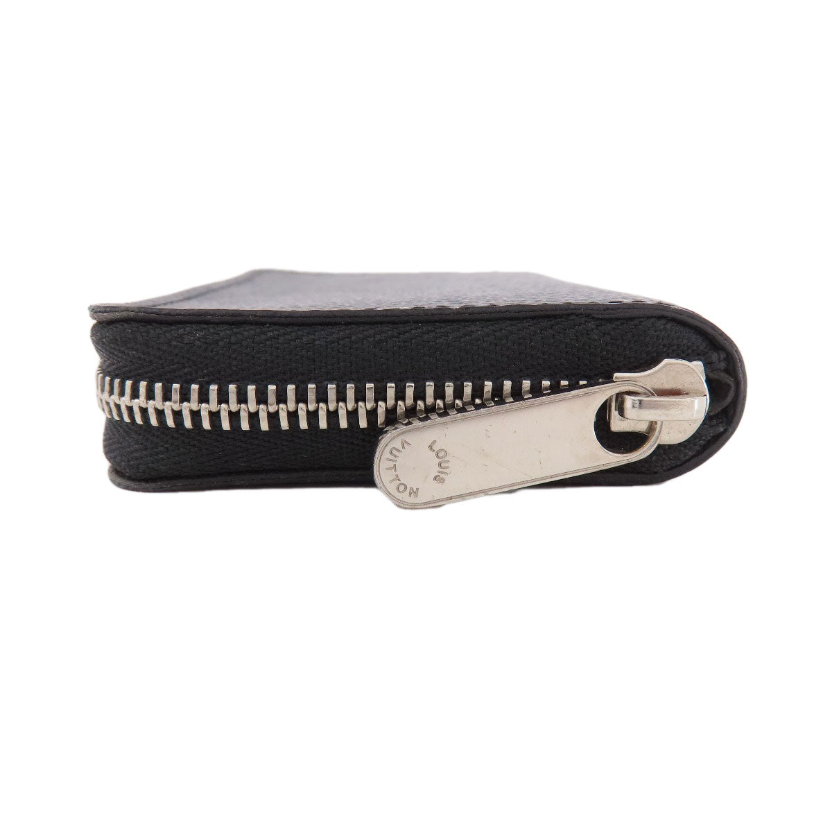 LOUIS VUITTON Coin case N63076 Damier canvas black Zippy Coin Purse Damier Graphite mens Used