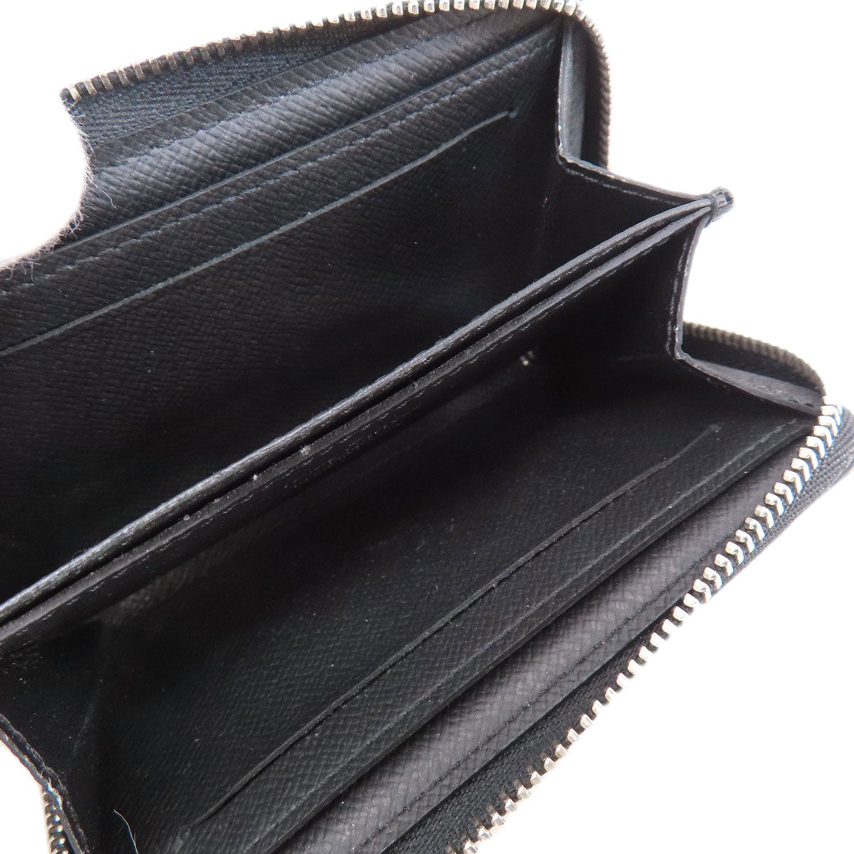 LOUIS VUITTON Coin case N63076 Damier canvas black Zippy Coin Purse Damier Graphite mens Used