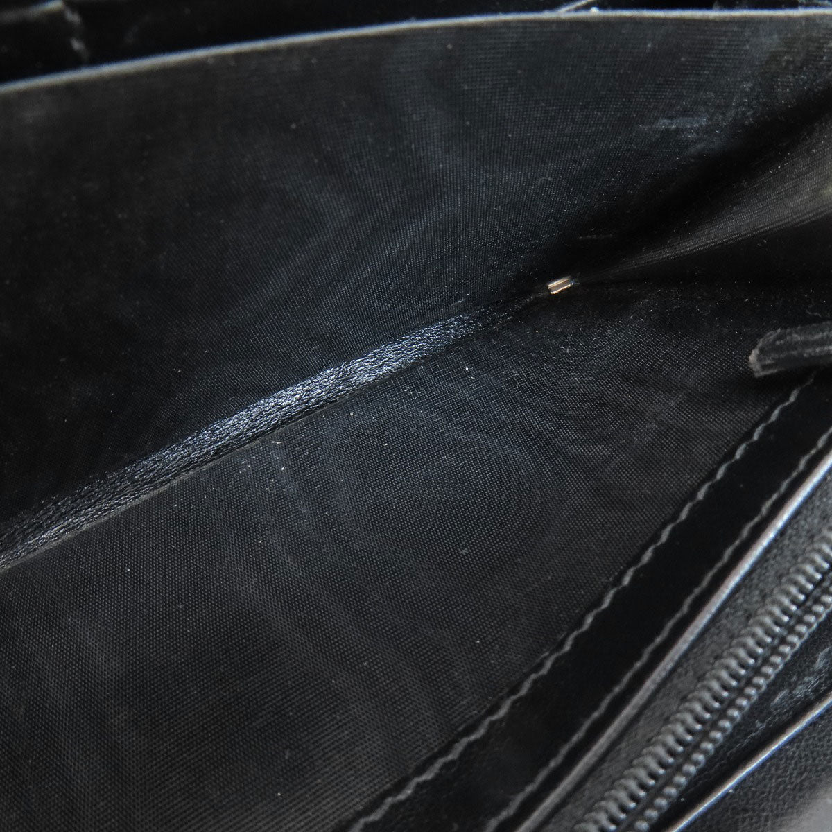 GUCCI Long Wallet Purse 597677 leather black Embryoidery