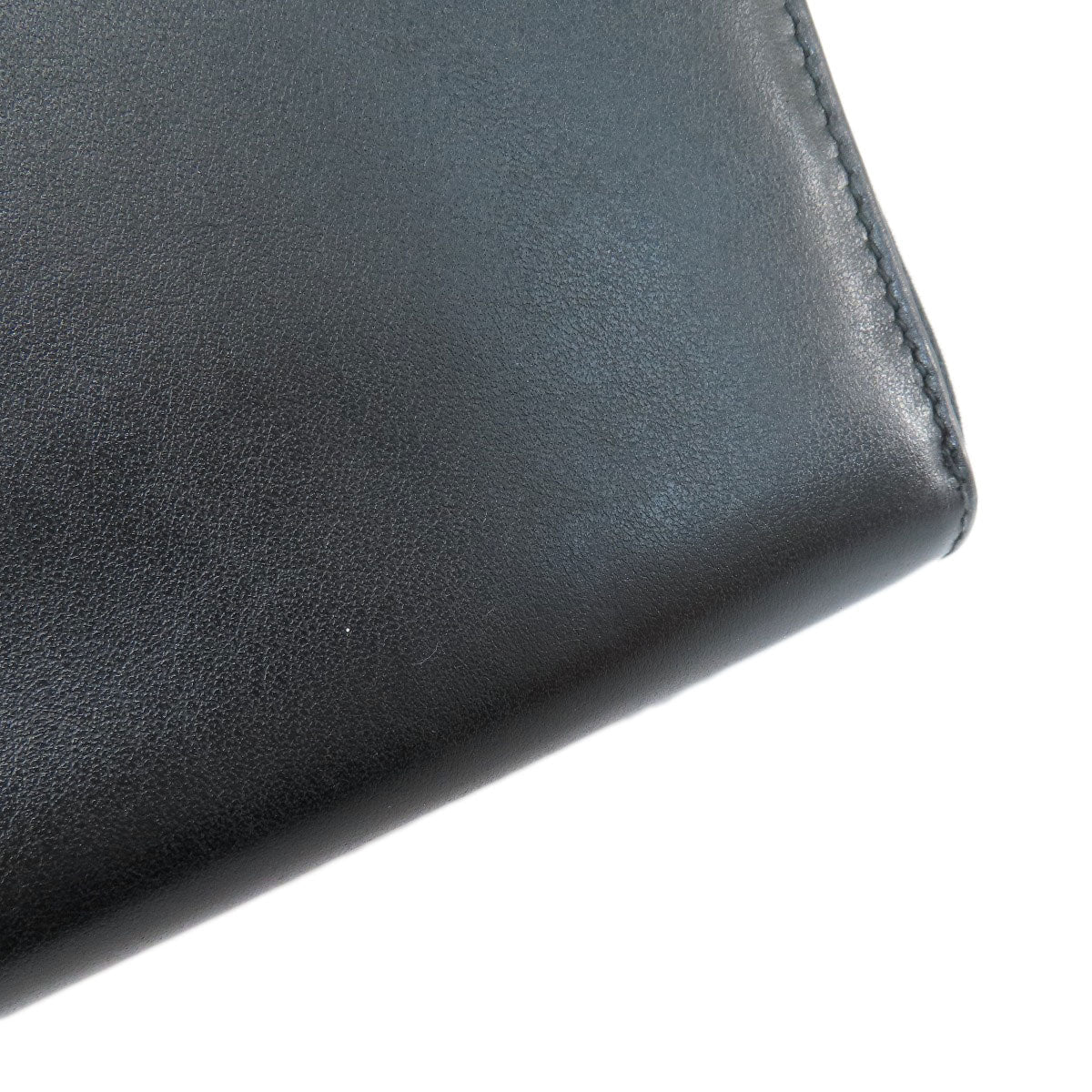 GUCCI Long Wallet Purse 597677 leather black Embryoidery