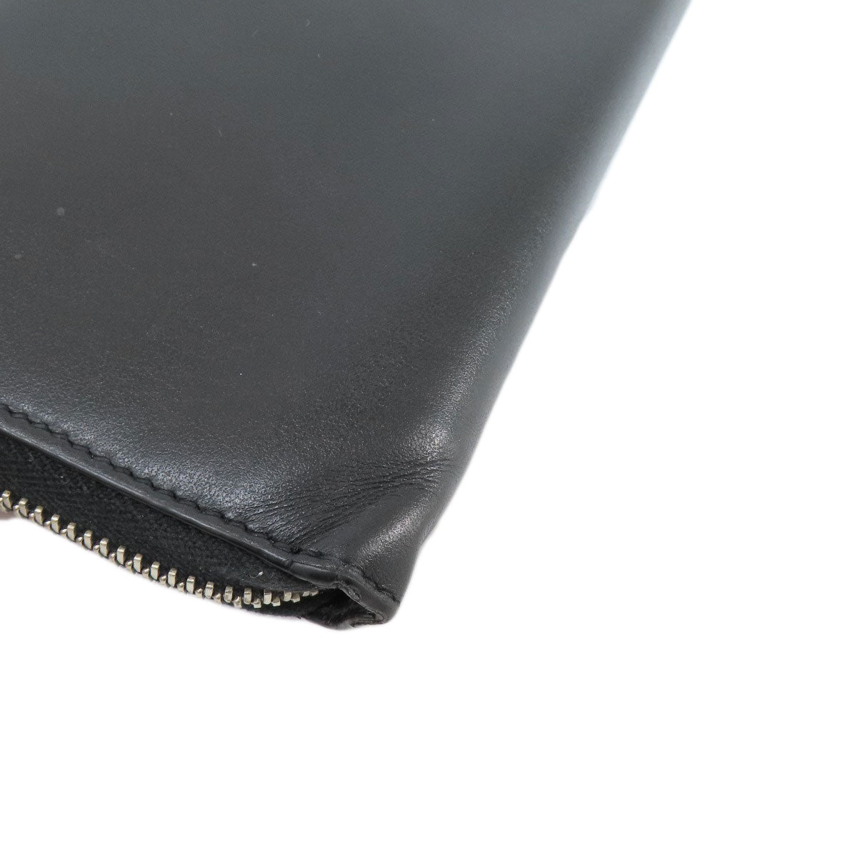 GUCCI Long Wallet Purse 597677 leather black Embryoidery