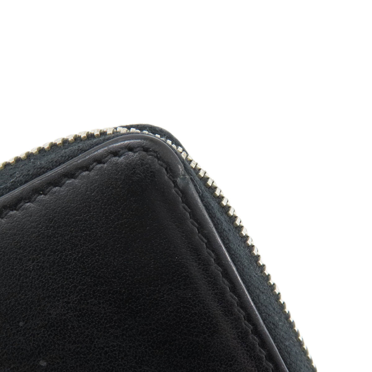 GUCCI Long Wallet Purse 597677 leather black Embryoidery