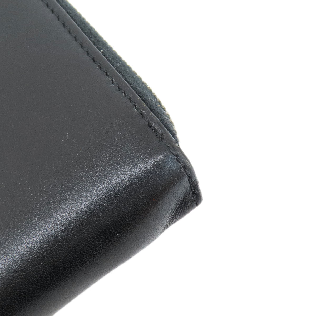 GUCCI Long Wallet Purse 597677 leather black Embryoidery