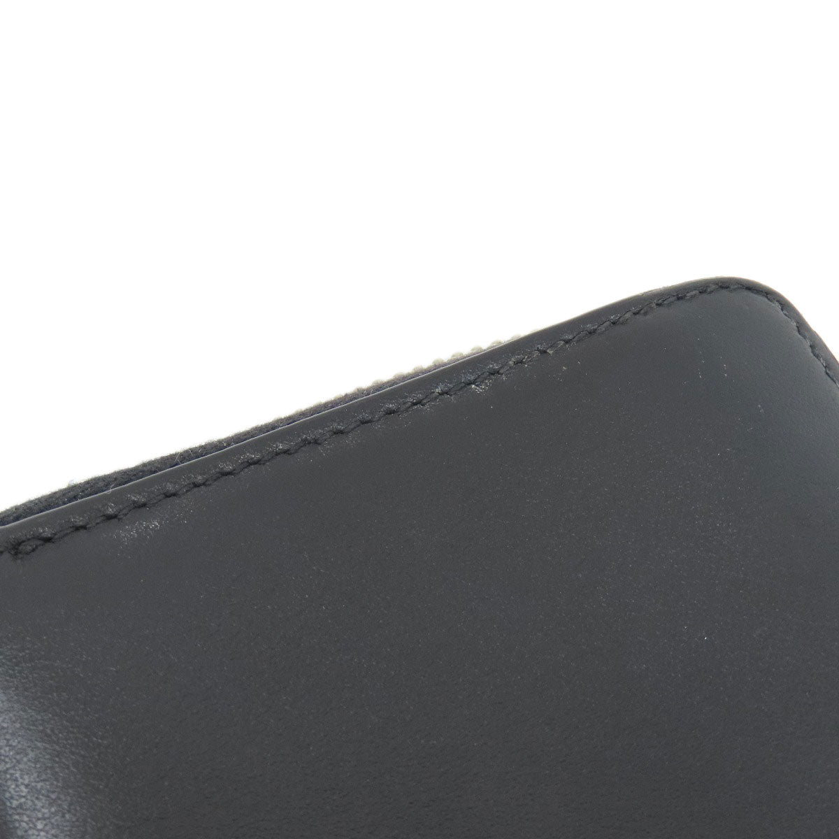 GUCCI Long Wallet Purse 597677 leather black Embryoidery