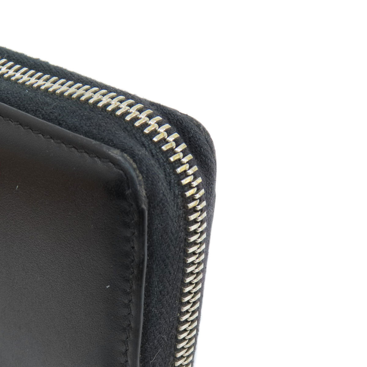 GUCCI Long Wallet Purse 597677 leather black Embryoidery