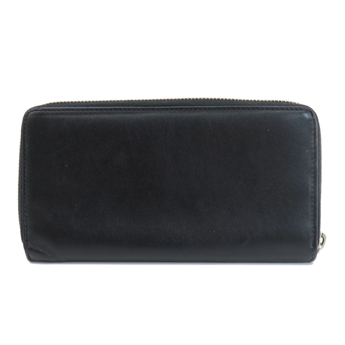 GUCCI Long Wallet Purse 597677 leather black Embryoidery